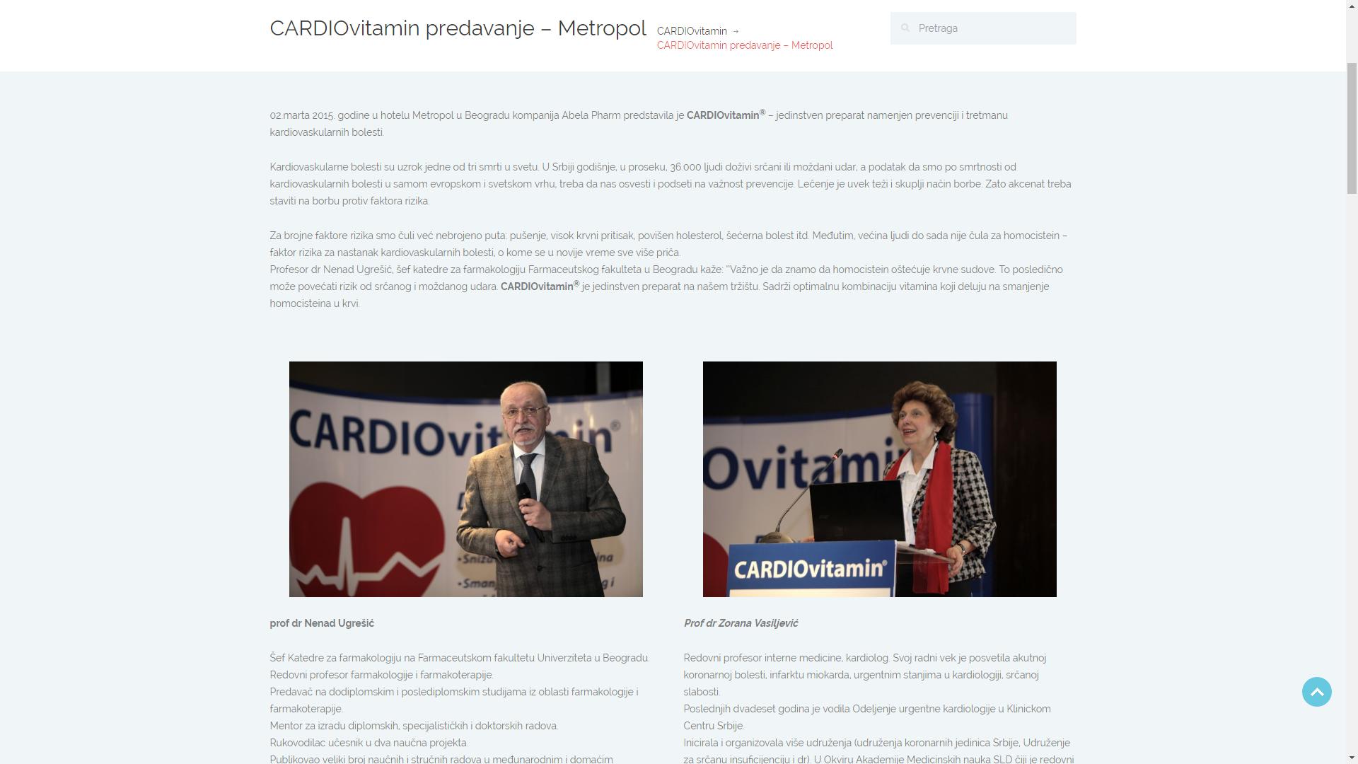 sKa portfolio sajtovi - Cardiovitamin 8
